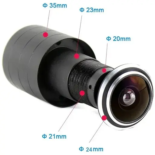 Видеоглазок Yalxg Smtkey SAH200-D с высоким качеством видео 2 Мп FullHD 1080P AHD стандарт - фото 3