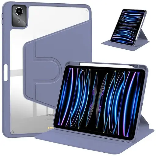 Чохол TPUCristal Pen holder 360 Lenovo Tab M11 TB330 / Xiaoxin Pad 2024 TB331 Фіолетовий