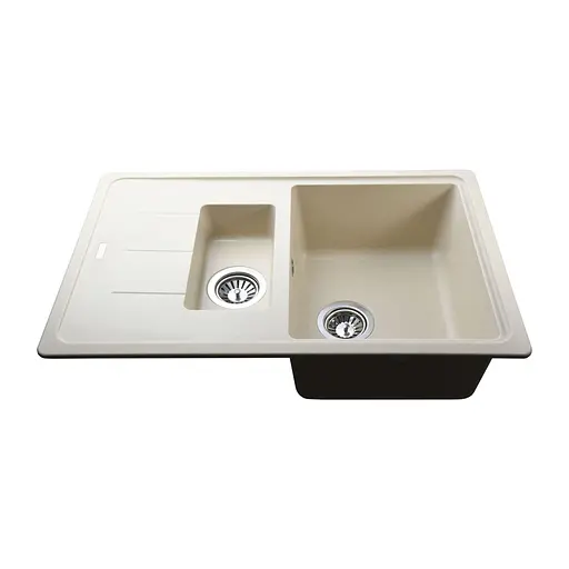 Гранітна мийка Globus Lux Izeo слонова кiстка 780x500 мм - фото 2