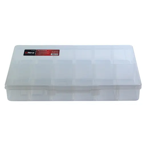Органайзер пластиковий прозорий Ultra 12 відсіків 310×200×50мм 7417072 - фото 2