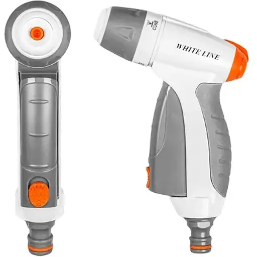 Пістолет для поливу Bradas WATER CLICK WHITE LINE регульований металевий WL-EN51M - фото 1