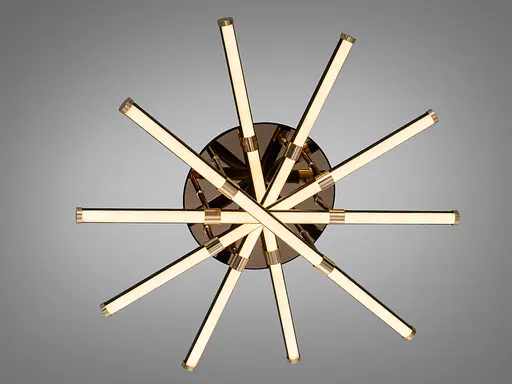 LED стельова люстра Romin чорна 70 Вт до 12 м² - фото 2