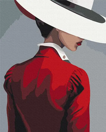 Картина за номерами на підрамнику Brushme Таємниця червоного