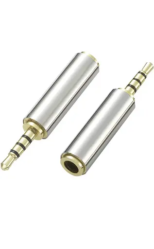 Переходник TCOM адаптер вход 2.5 гнездо выход 3.5 штекер - фото 2