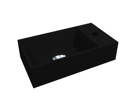 Умивальник Miraggio Copper 400 mirastone black 0000957, Чорний матовий - фото 3