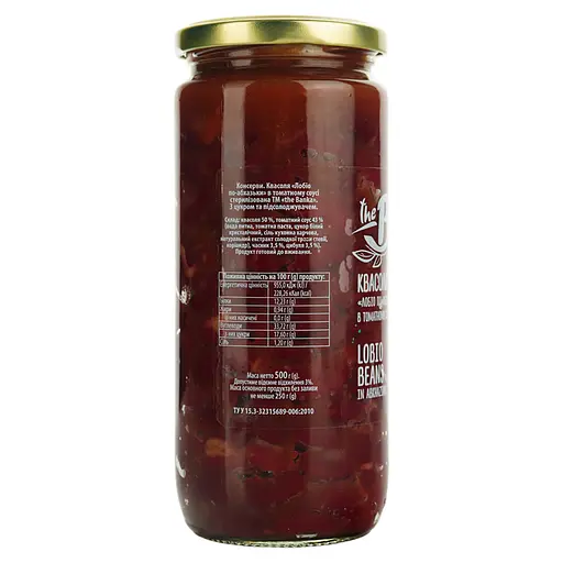 Квасоля The Banka Лобіо по-абхазьки в томатному соусі 500 г - фото 2