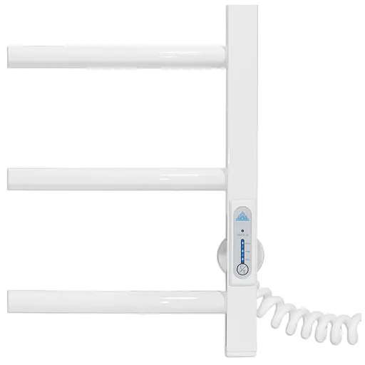 Электрический полотенцесушитель Laris Зебра Альфа ЧФ6 500x600 Э правый R3 77700070, Белый, Правое, Электронный - фото 6