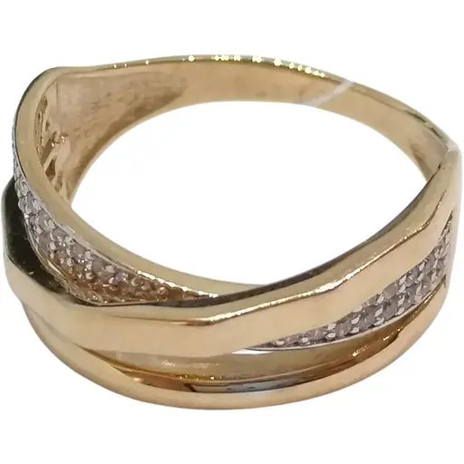 Золотое кольцо Империя золота с фианитами. КВ1204И 16,5