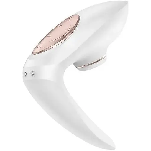 Вібратор з вакуумною стимуляцією для пар Satisfyer Pro 4 Couples 12.3 см білий