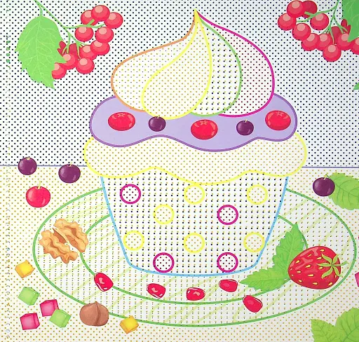 Водні розмальовки з наліпками. Яскраві солодощі - фото 3