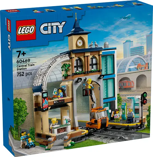 Конструктор LEGO City Центральный железнодорожный вокзал 752 детали (60469) - фото 2