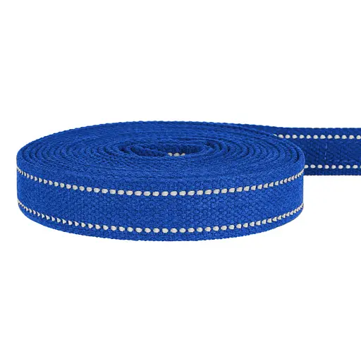 Повідець для собак Barksi Сotton з карабіном квадратне вушко 200x2.5 см лазурно-синій - фото 5