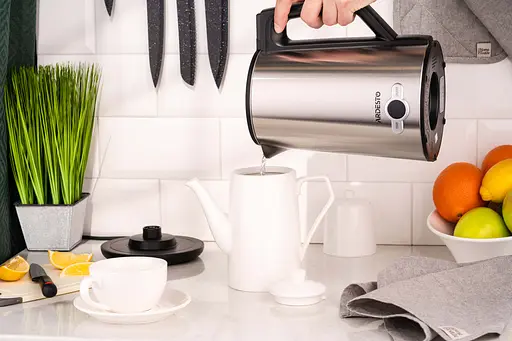 Ardesto Електрочайник EKL-X52E 1.7 л 2200 Вт підвійні стінки LED дисплей 7 темп. режими Strix контроль нержавіюча сталь - фото 4