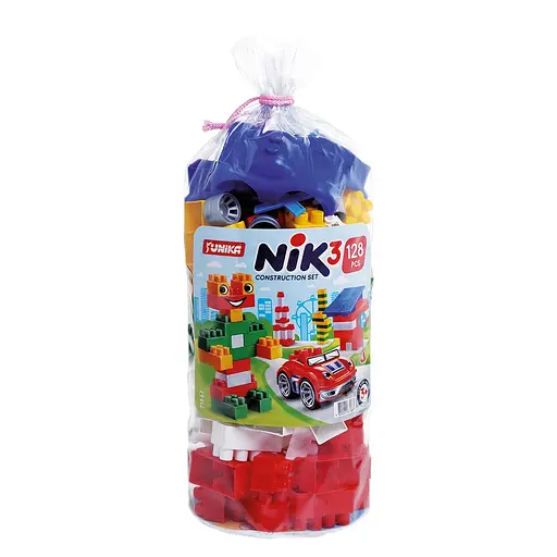 Конструктор дитячий Юніка "NIK-3", 128 деталей, 1887