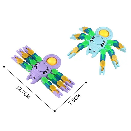 Ігрова фігурка Павук антистрес, 13x7.5 см, спінер, м’яка кнопка, A747 (В асортименті) - фото 3