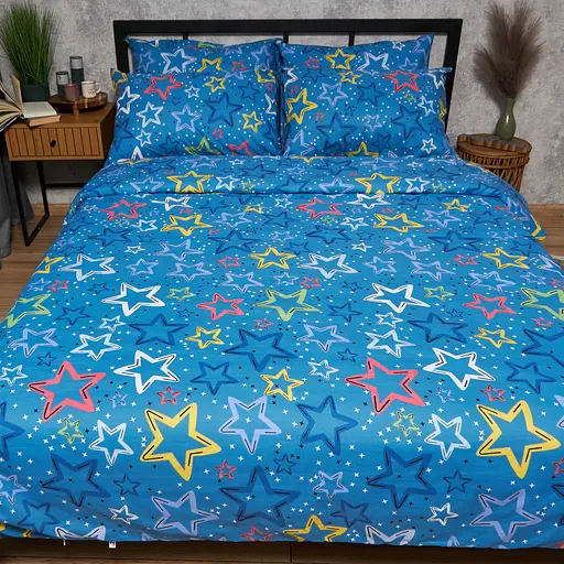 Пододеяльник Moon&Star Бязь Gold Люкс Galaxy Dreams Двуспальный 175x210 см - фото 2