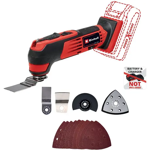 Многофункциональный инструмент аккумуляторный Einhell TE-MG 18/1 Li PXC 18В (без АКБ и ЗУ) (4465195)