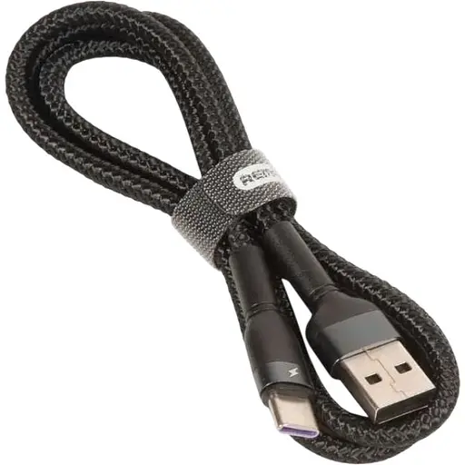Кабель Remax USB Lightning 8-pin Jany RC-124i Black 1 м - фото 3