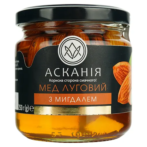 Мед Ascania Луговой с миндалем 250 г
