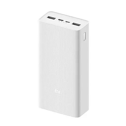 Зовнішній акумулятор (павербанк) Xiaomi Mi 3 30000mAh Quick Charge White - фото 2