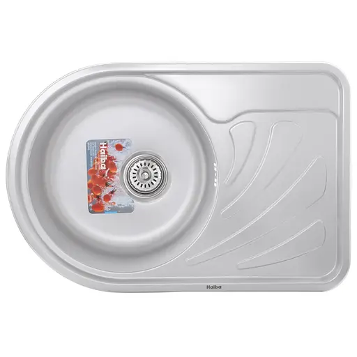 Кухонная мойка Haiba 67x44 satin HB0649, Нержавеющая сталь - фото 1