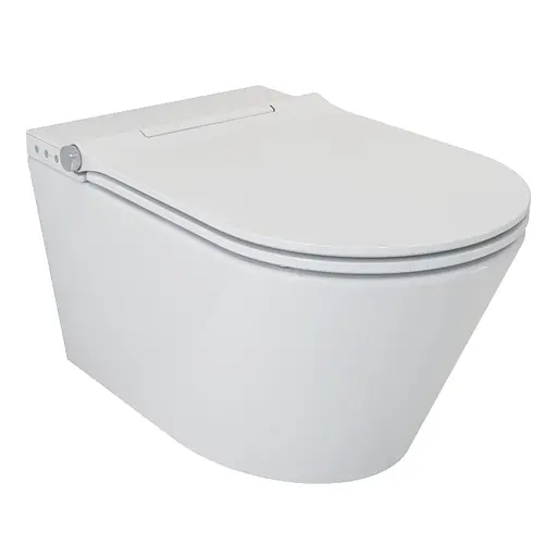 Унитаз подвесной с функцией биде и электронным управлением Vole Nemo Rimless с сидением Soft Close 13-17-777, Белый - фото 1