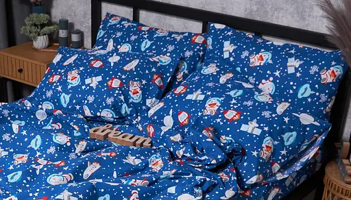 Набор наволочек Moon&Star Бязь Gold Люкс Space Cats 60х60 см 2 шт - фото 2