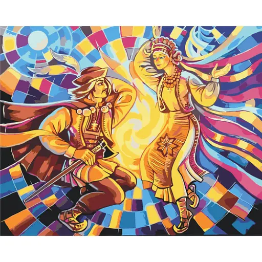 Набір для розпису по номерах Коломийка ©Олег Лобурак, 40x50 см, BS53316