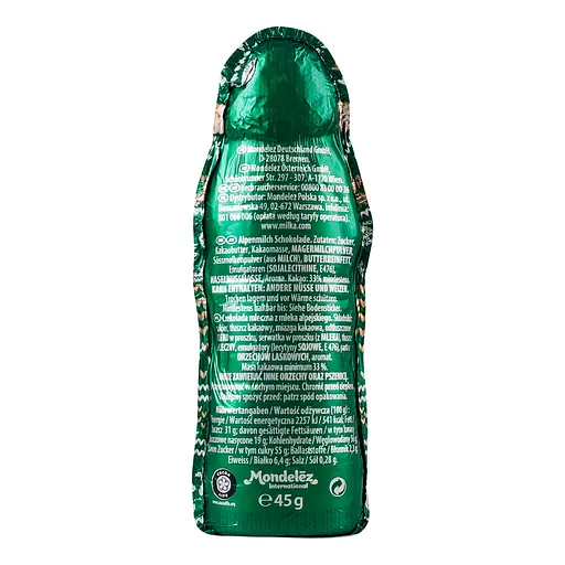 Фігурний шоколад молочний Milka у формі Cвятого Миколая 45 г - фото 3