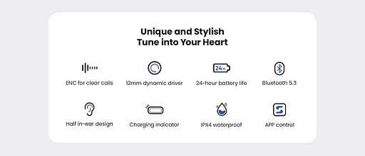 Навушники бездротові Haylou X1 2024 сині (1027046) - фото 7