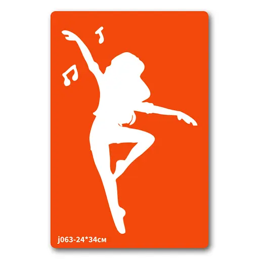 Трафарет для био-тату Балет-2 Fresh Tattoo j063-24*34см, размер 24 х 34см - фото 1