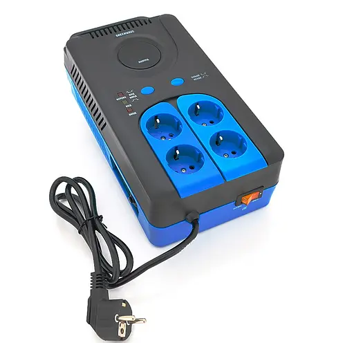 Стабилизатор напряжения релейный GreenWave Winchester 2000VA, 4xShuko, DC140-260V - фото 2