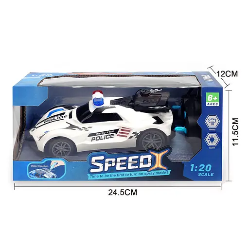 Машина полицейская на радиоуправлении, 18,5 см, 1:20, пар, KM660-2A - фото 3