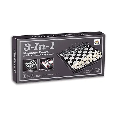Шахи магнітні 3 в 1 QX56810 поле