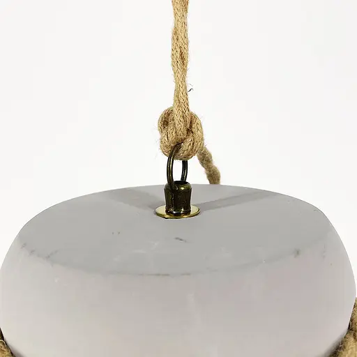 Підвіс із бетонним плафоном та латунною основою | Арт. MJ 186/1 GR+BR | Line F - фото 5