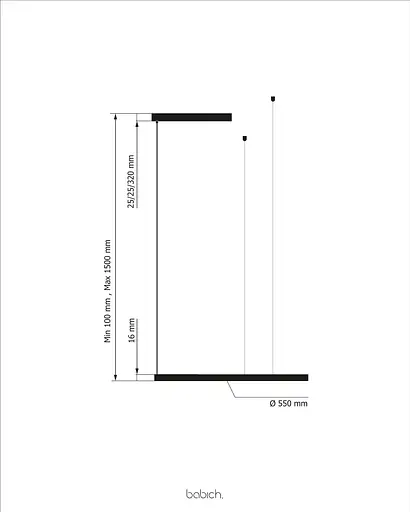 Підвісний стельовий світильник Babich Studio Ring 550 Black (RAL 9005) - фото 5