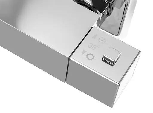 Душова система Corsan Ango хром з термостатом та виливом CMN02TCHW, Хром - фото 7