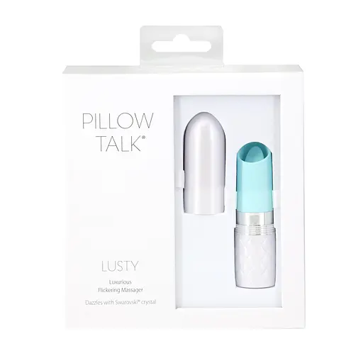 Вібратор для клітора Pillow Talk Lusty Luxurious Flickering Massager 9.4 см бірюзовий - фото 7