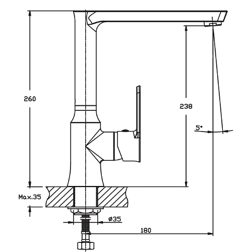 Змішувач для кухні Haiba HOUSTON 011 (HB0232) - фото 2