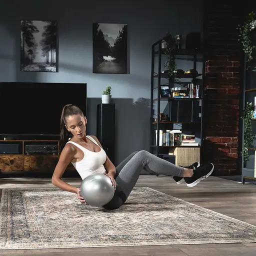 Фитбол Hop-Sport 25см серебристый - фото 7