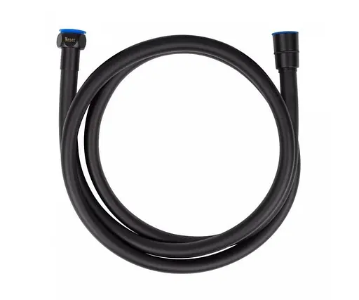 Душовий шланг 120 см чорний Wezer WKR-015-120-B, Чорний матовий - фото 1