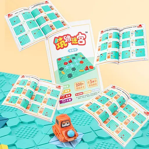 Настольная интерактивная игра Ummi BS805 Logical Road Builder Green - фото 4