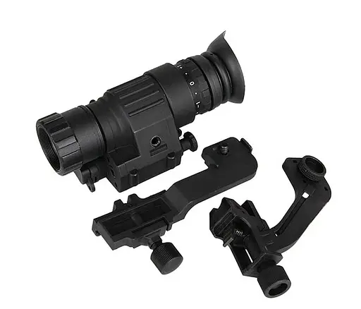 Монокуляр ночного видения Night Vision PVS-14 4х (до 400м) + набор креплений на шлем - фото 4