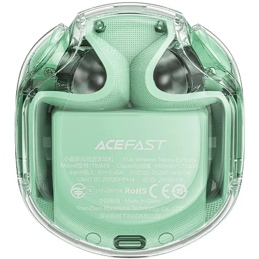 Наушники TWS Acefast T8 mint green - фото 3