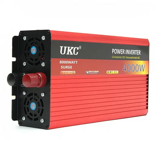 Преобразователь (инвертор) AC DC UKC AR-4000W 220В LCD USB с функцией плавного пуска - фото 2
