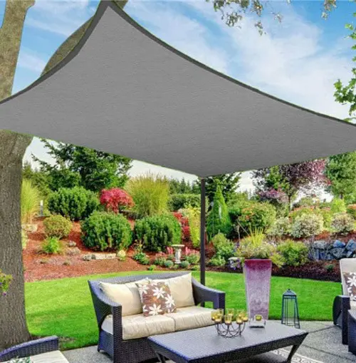 Тент навіс затіняючий водонепроникний прямокутний 3х5м Оксфорд (Сірий) - фото 2