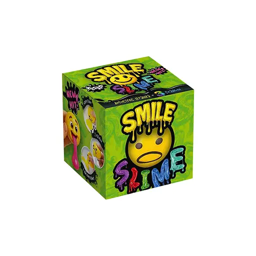 Игрушка антистресс Вязкая масса "Smile Slime" Danko Toys SS-01-01 клейкий лизун - фото 1