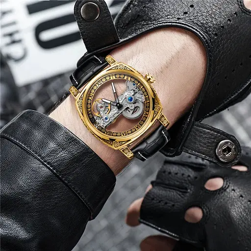 Наручний годинник чоловічий 8263 Gold Forsining acs0031406 - фото 3