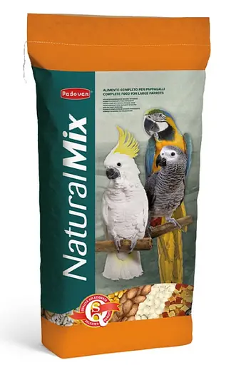 Повседневный корм для крупных попугаев Padovan NaturalMix Pappagalli 18 кг (PP00006) - фото 1