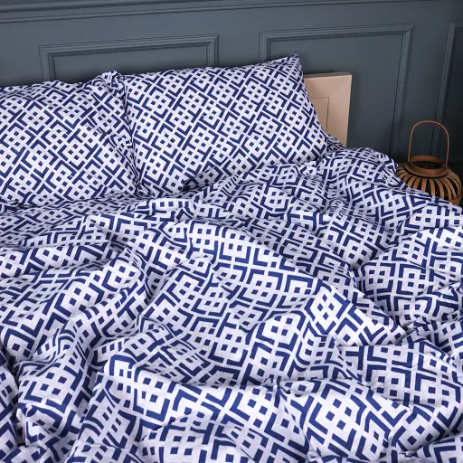 Наволочка Mirson бязь Abstract Blue 40х60 см (2200013163725) - фото 1